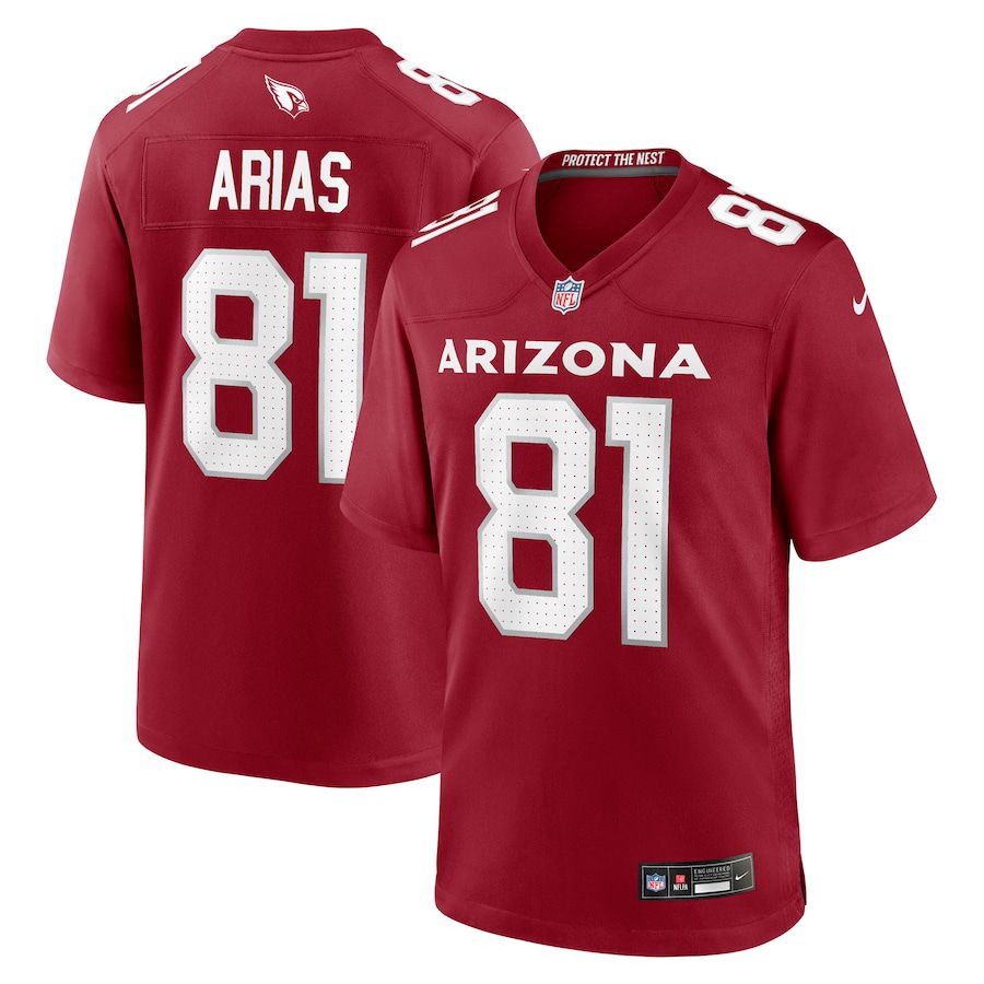 Men Arizona Cardinals #81 Daniel Arias Nike Cardinal Team Game NFL Jersey